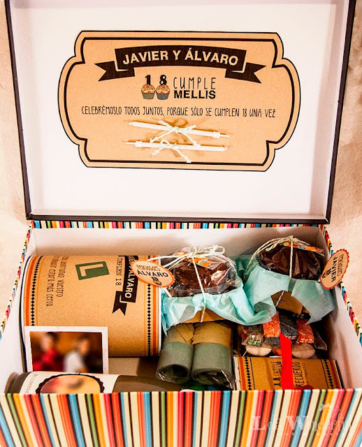 Caja picnic craft, caja para kit regalos craft kraft decorada padrino  padrinos