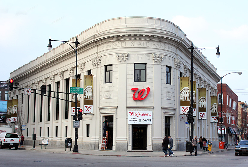 ArchitectureChicago PLUS: From drugs to dollars to deli: the story of  Walgreens and the landmark Noel State Bank