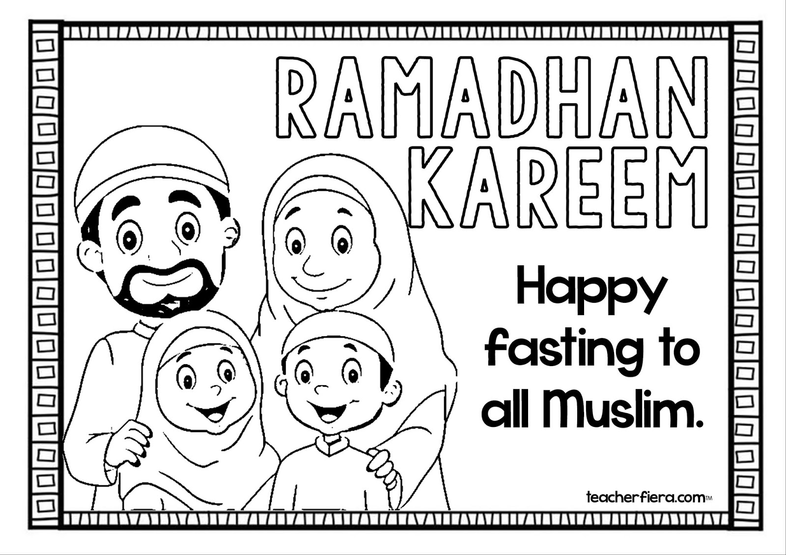 RAMADAN COLOURING SHEETS 2019