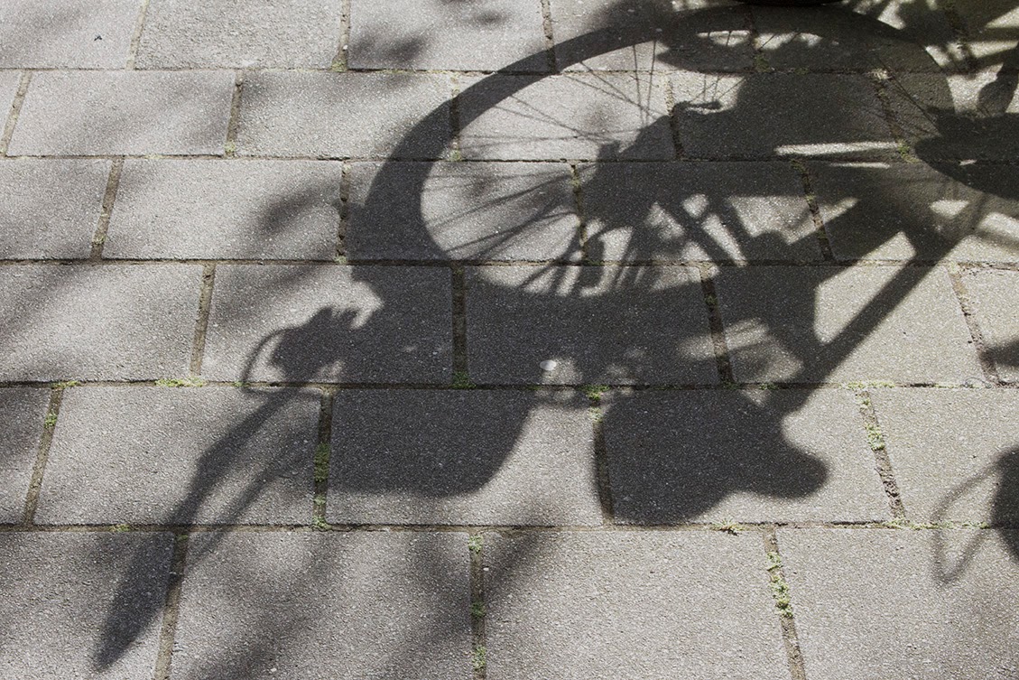 shadow of bicycle