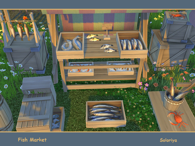 soloriya Fish Market. Sims 4