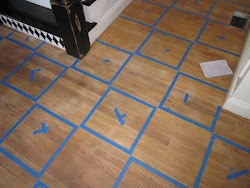 rug paint wood floors put taped stain boxes getting pattern were
