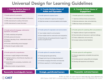 Universal Design for Learning Guidelines | Educational Technology and ...