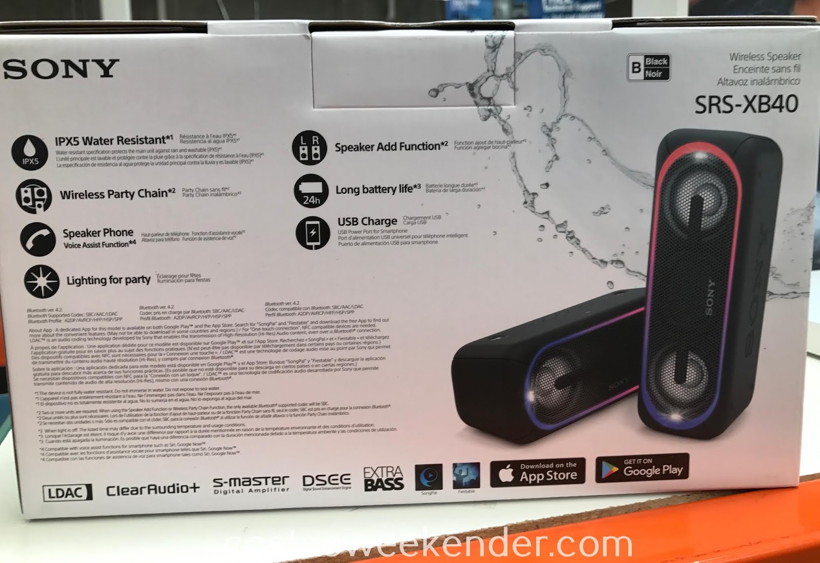 costco sony xb40
