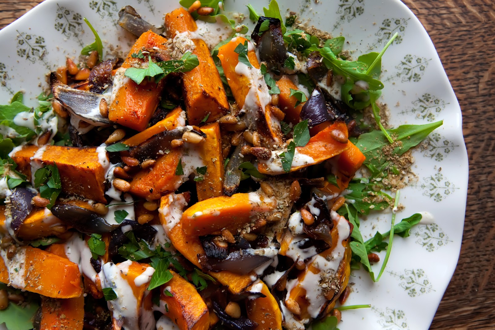 The Flour Sack Roasted Butternut Squash & Red Onion with Tahini Sauce
