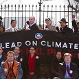 Keystone XL protest at the White House, February 13.