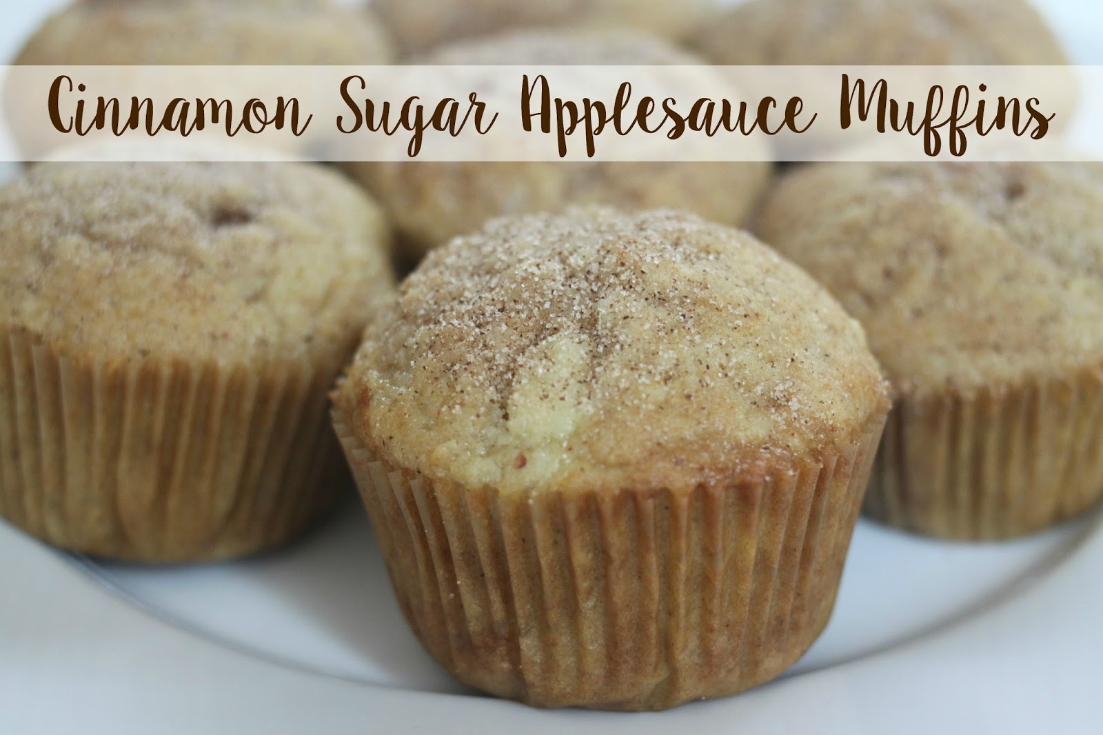 The Larson Lingo Cinnamon Sugar Applesauce Muffins