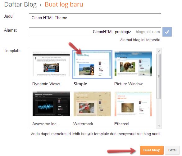 Cara Membuat Blank Template Blogger Problogiz