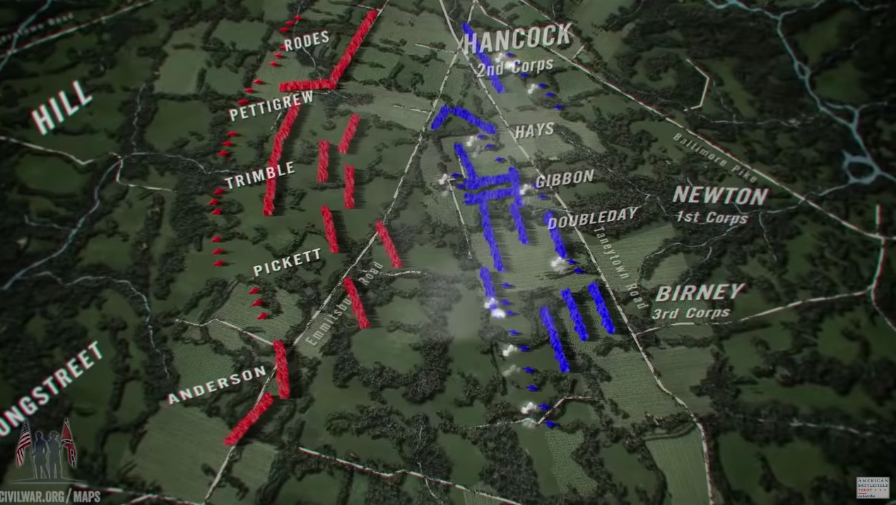 Picketts Charge Map