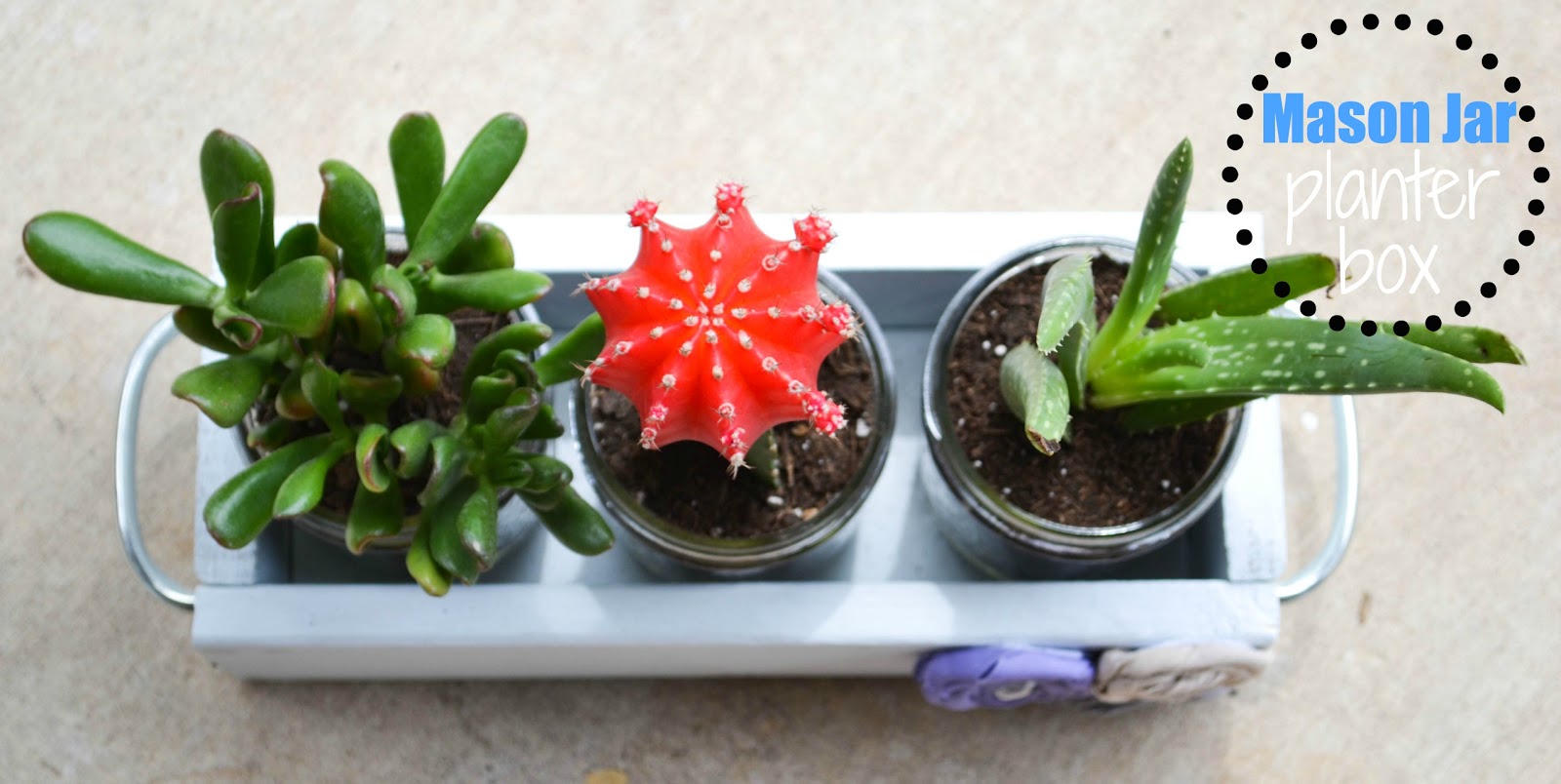 DIY Mason Jar Planter BOX The 36th AVENUE