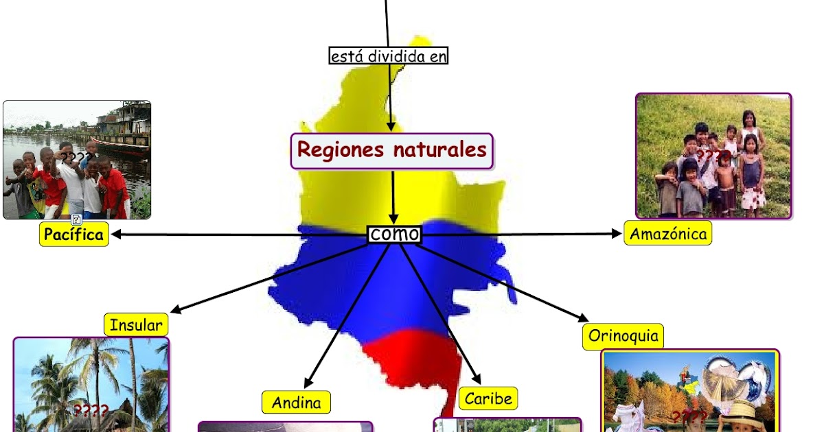 View Regiones Naturales Mapa De Colombia Para Niños De Preescolar Images