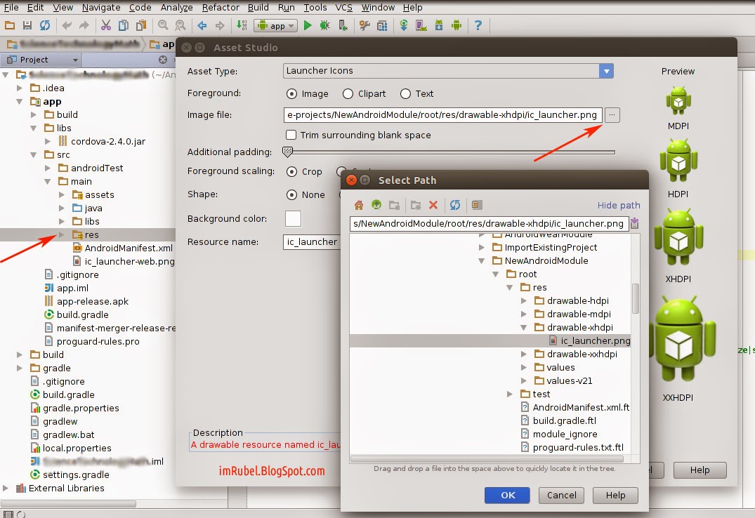 How to change App Icon in Android Studio? ~ I M Rubel