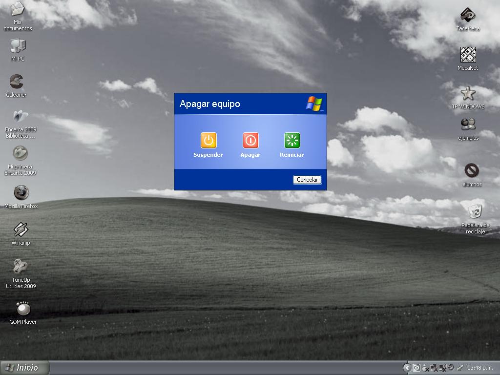 CeYcap 2012: Salir de Windows y apagar el PC