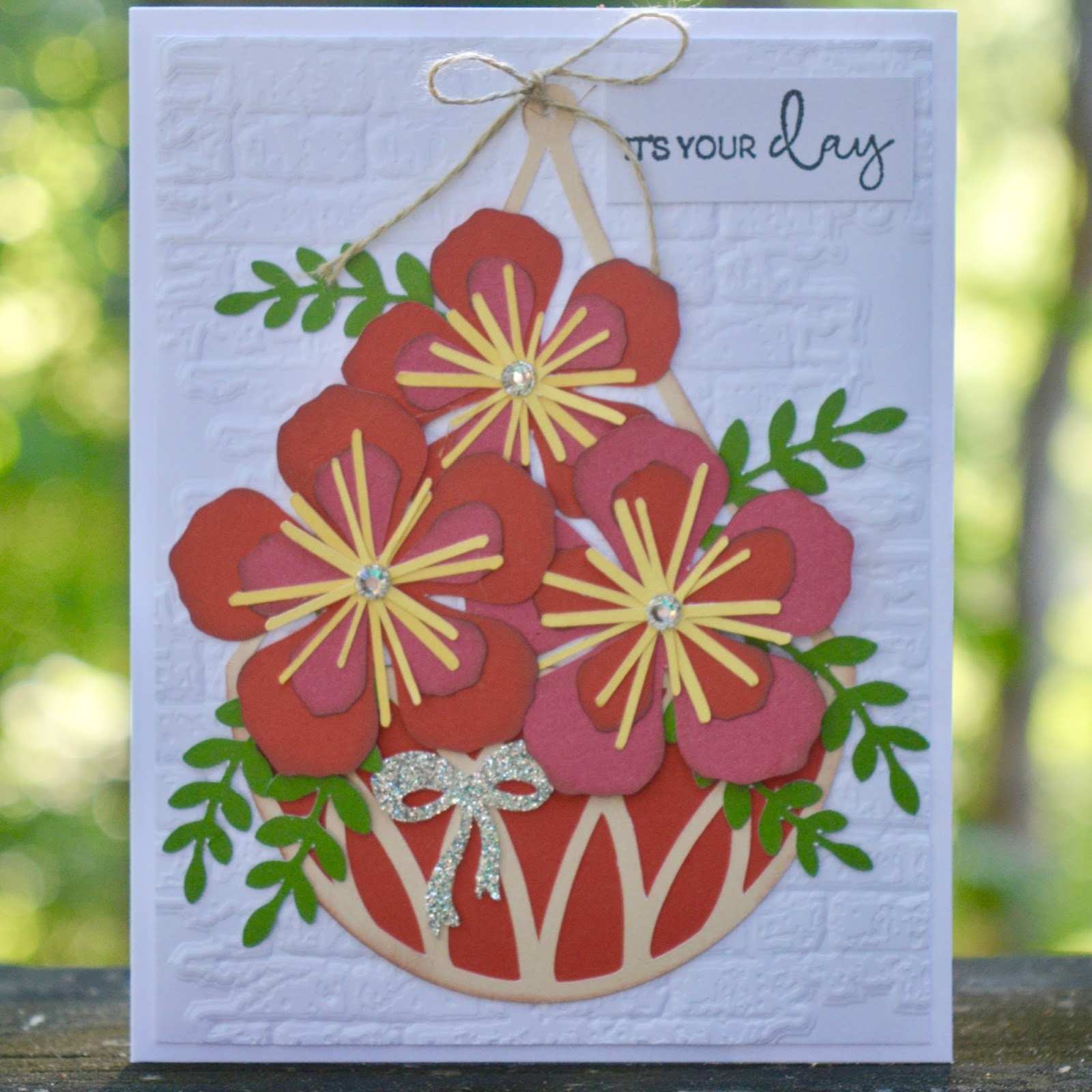 Cricut Crazy Scrapper Flower Basket card