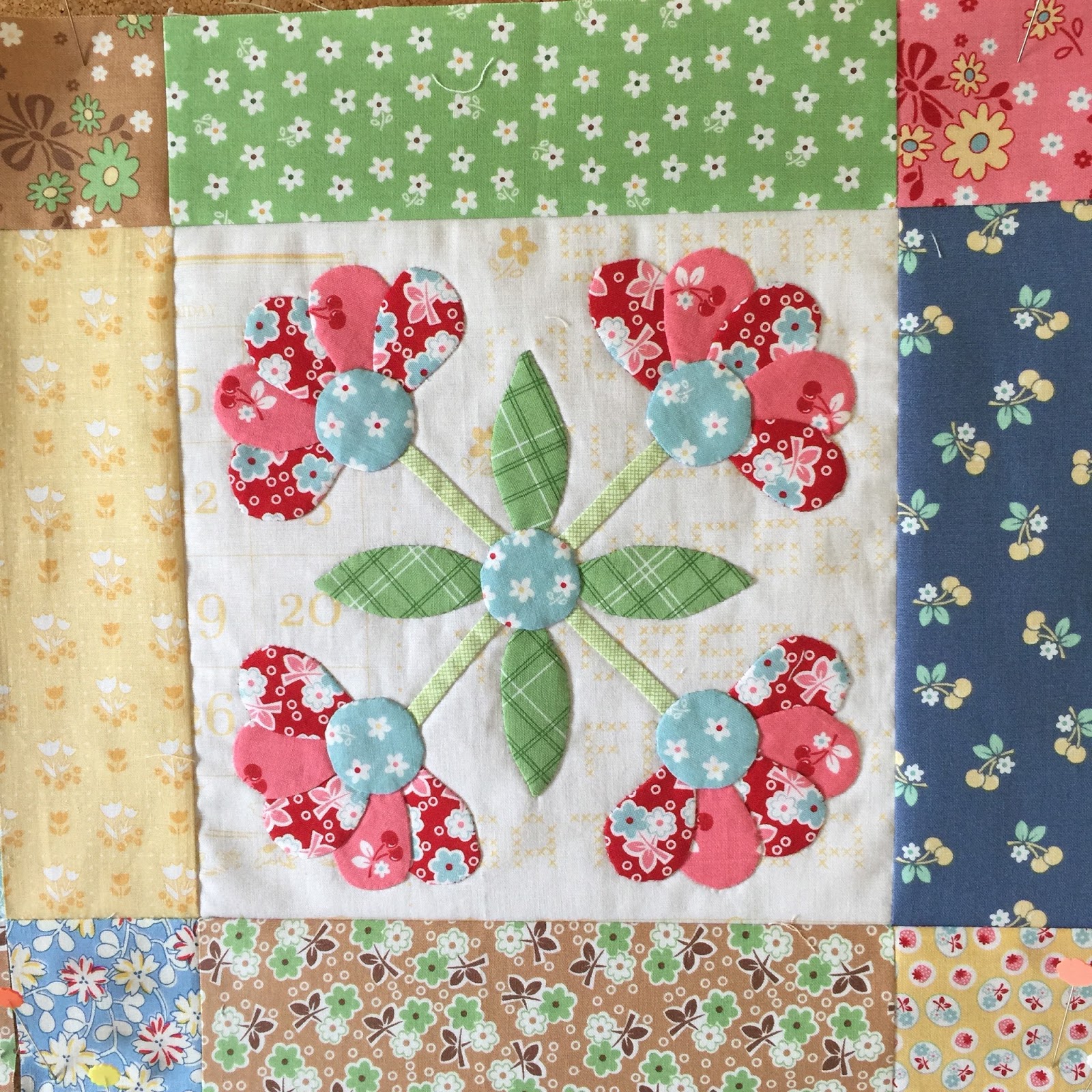 A Place to Share: Bllom Along with Lori Holt and Calico Days fabric line