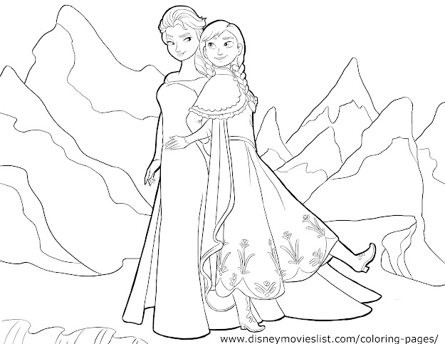HD Printable Coloring Pages From Frozen Images - Free Coloring Book Images