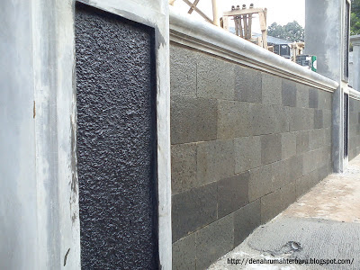  Pagar  Rumah  Tembok  Batu  Alam  Desain Rumah  Terbaru