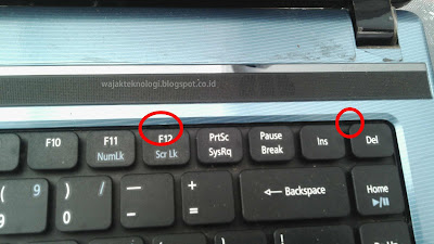 lokasi pengunci keyboard