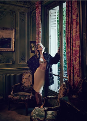 Erin Heatherton goes naked in Elle Russia magazine December 2013 by Koray Birand