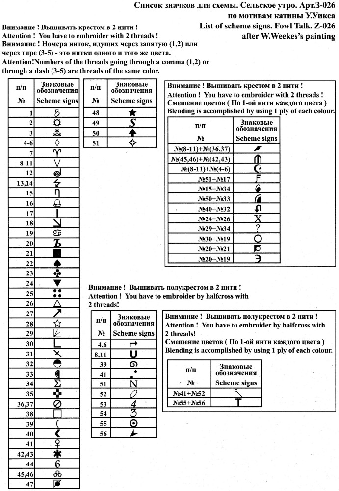 вяжем шьем и вышиваем журнал. вышивка условные обозначения. обозначение при вышивании крестиком. вышивка условные обозначения.