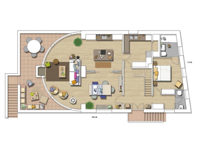 Una casa fresca y natural junto al mar Mediterráneo