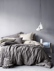 grey cozy bedroom bohemian decor bed modern room decorating warm bedding gray dark beds natural colors accessories sheets linen neutral