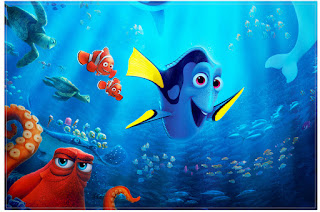 Buscando a Dory: Invitaciones para Imprimir Gratis. Para hacer invitaciones, tarjetas, marcos de fotos o etiquetas, para imprimir gratis de Buscando a Dory.