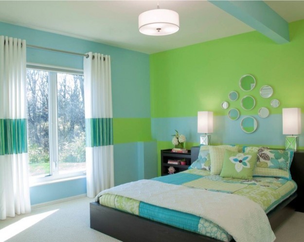 Dormitorios en color turquesa y verde - Dormitorios colores y estilos