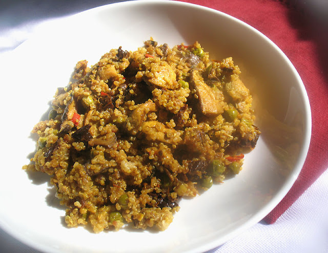 Quinoa with Mixed Mushrooms and Sun-Dried Tomatoes