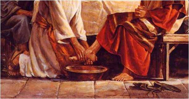 jesus washing the disciples feet clipart - photo #46