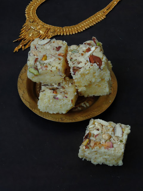 Mawa Coconut Burfi Mawa Coconut Burfi