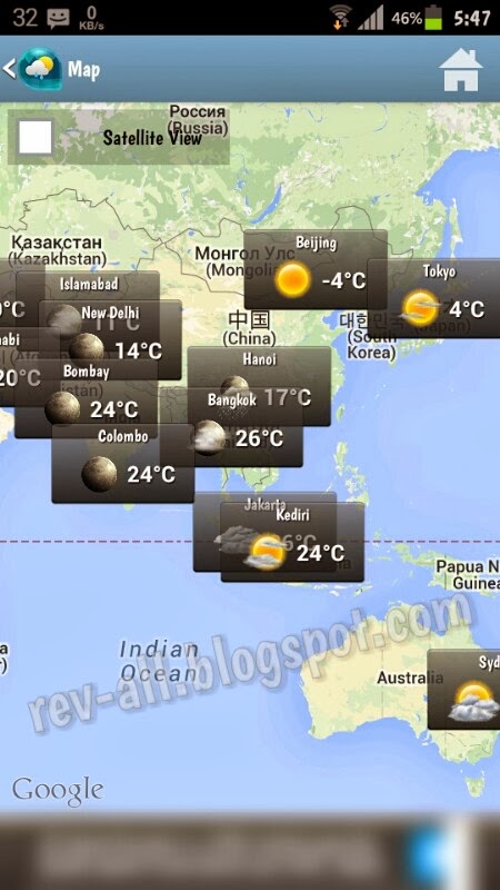 Android: Weather & Clock Widget, ketahui cuaca dan jam