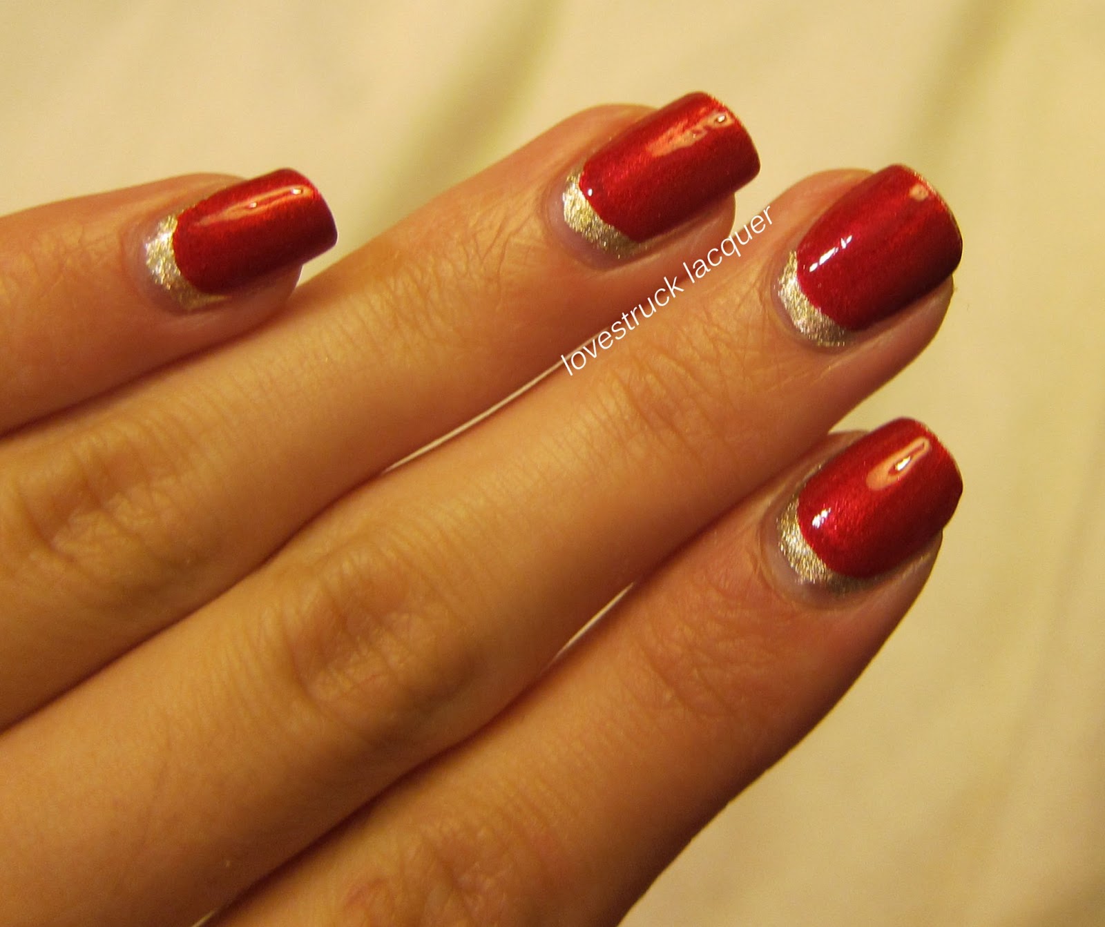 Lovestruck Lacquer: Chinese New Year Gold and Red Ruffian Mani