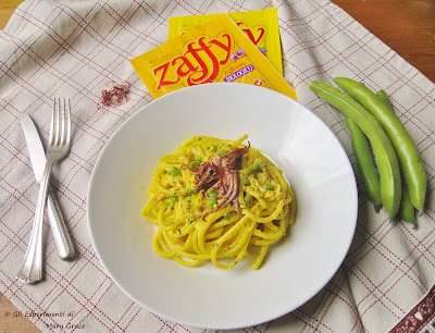 Bucatini con Salsa alla Prescinseua e Zafferano