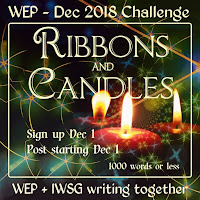 WEP CHALLENGE FOR DECEMBER - RIBBONS AND CANDLES