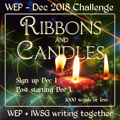 WEP CHALLENGE FOR DECEMBER - RIBBONS AND CANDLES