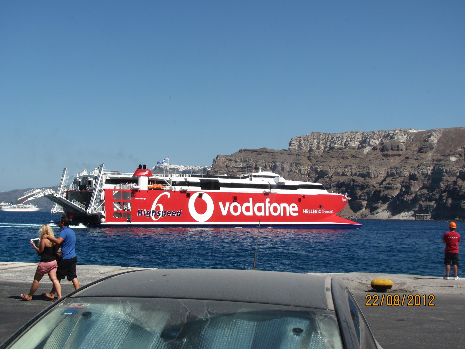 Flynn Europe Trip 2012: Sailing to Santorini, Greece 