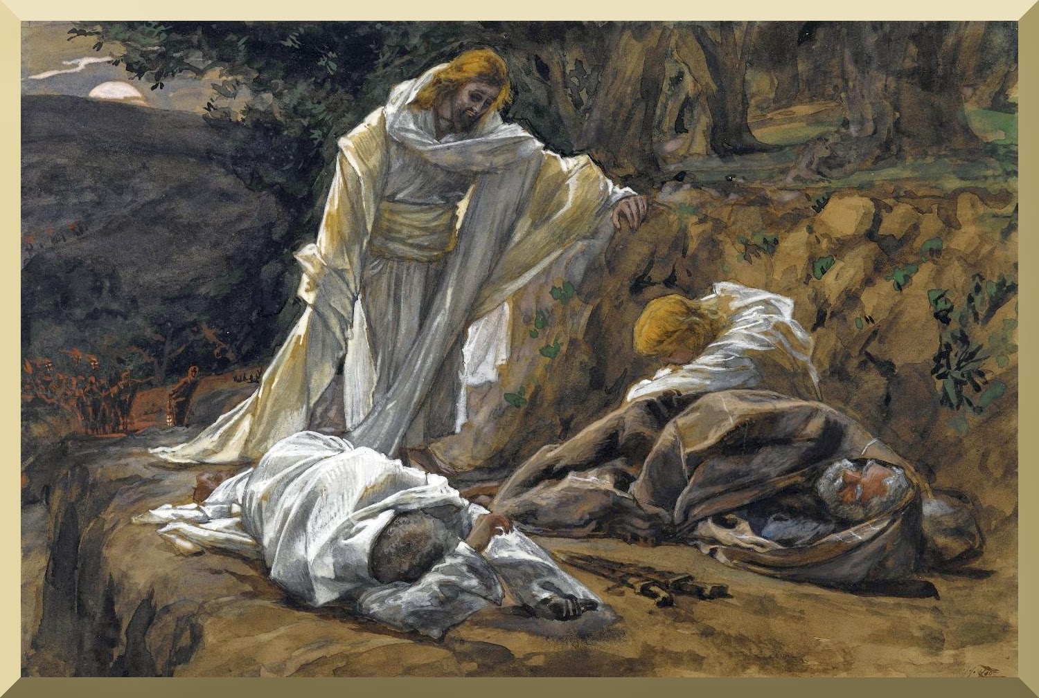 История умирающего света. Иисус Христос в Гефсиманском саду.