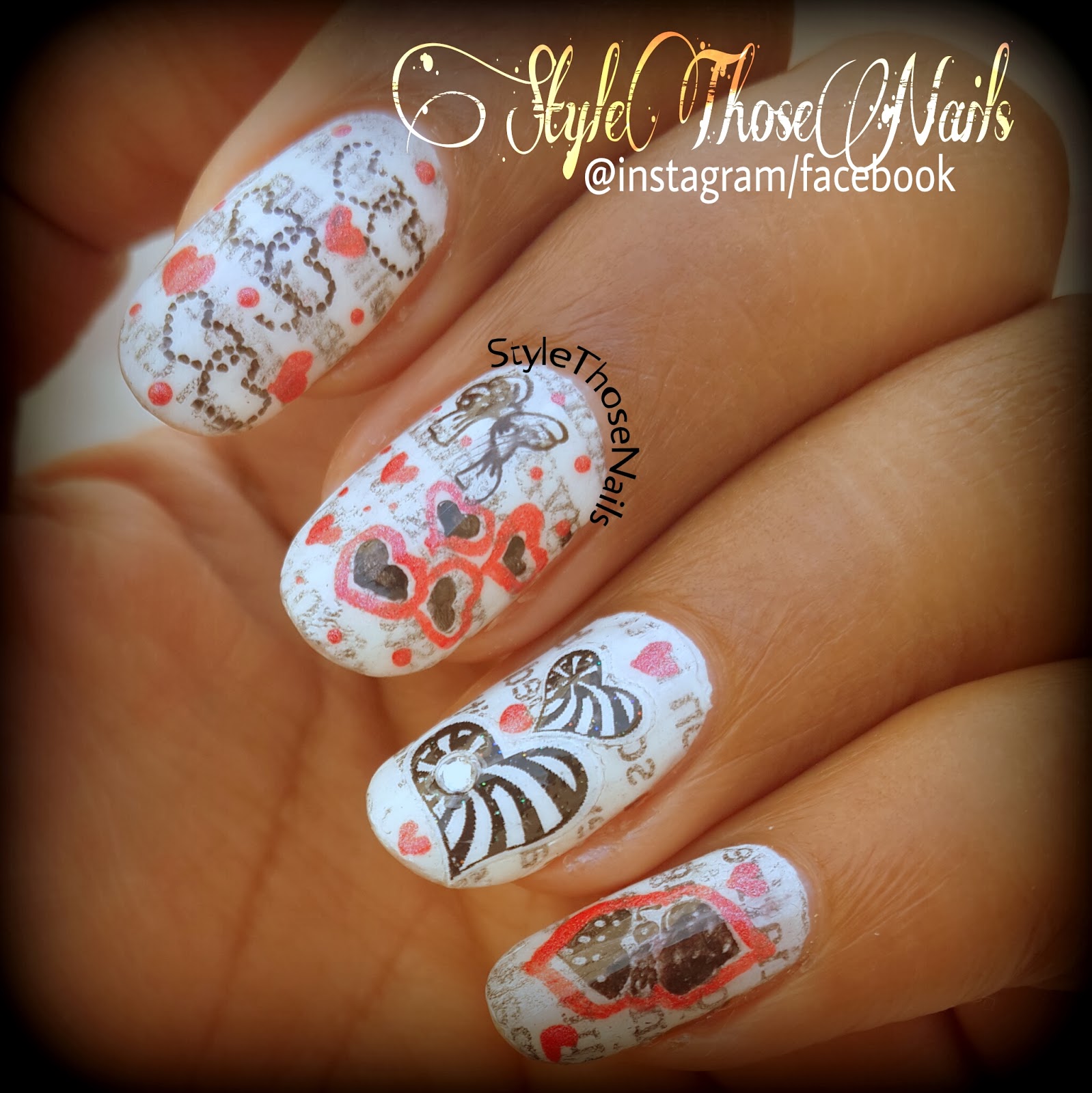 Style Those Nails Teddy with a Heart Teddy Bear Nails Tutorial