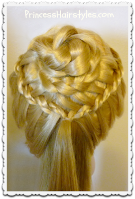 braided flower corsage hairstyle video tutorial