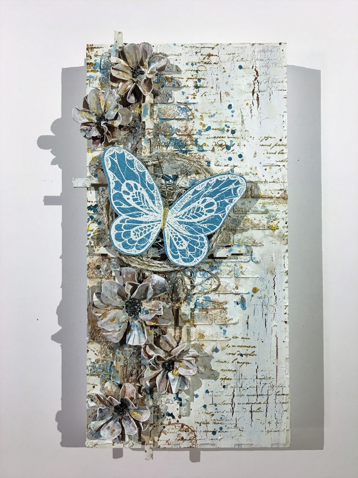 Mixed Media Wall Hanging by Melina Dahl That's Crafty!