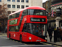 London Bus Route Number 9 - from Aldwych / Somerset House to Hammersmith Bus Station