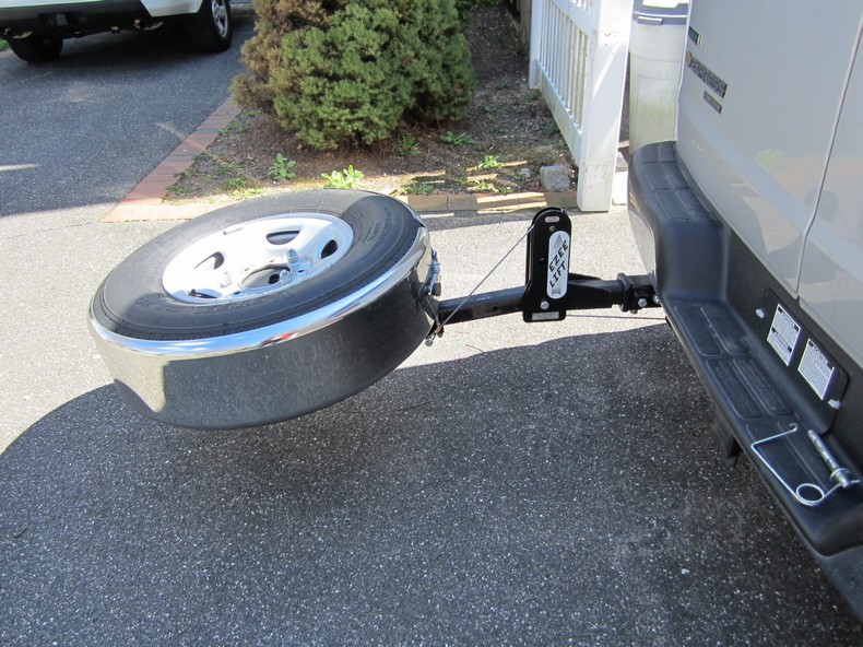 ROADTREK MODIFICATIONS: EZEE-LIFT. rv spare tire carrier hitch mount. 