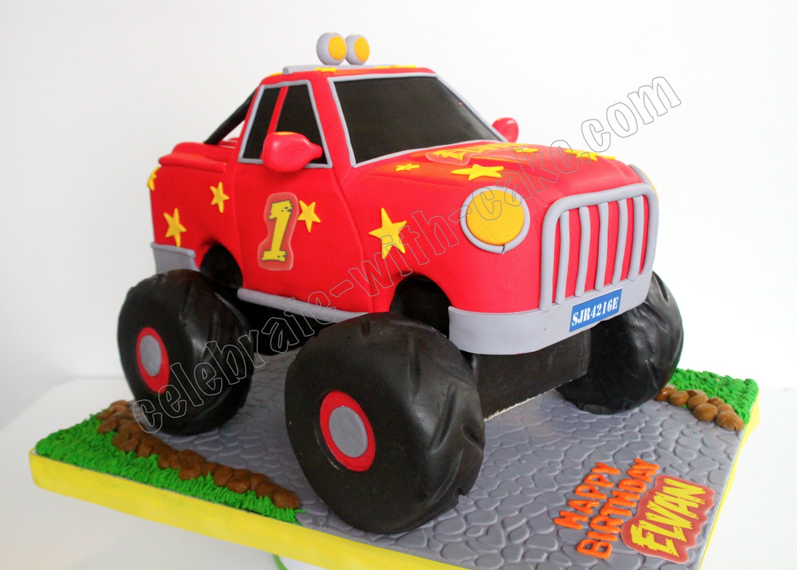 Celebrate With Cake Monster Truck Cake
