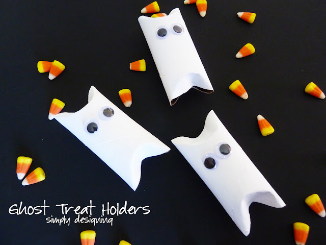 Ghost Treat Holders | simple Halloween kids craft | #halloween #ghosts #craft #diy #kidscraft #valueseekersclub 