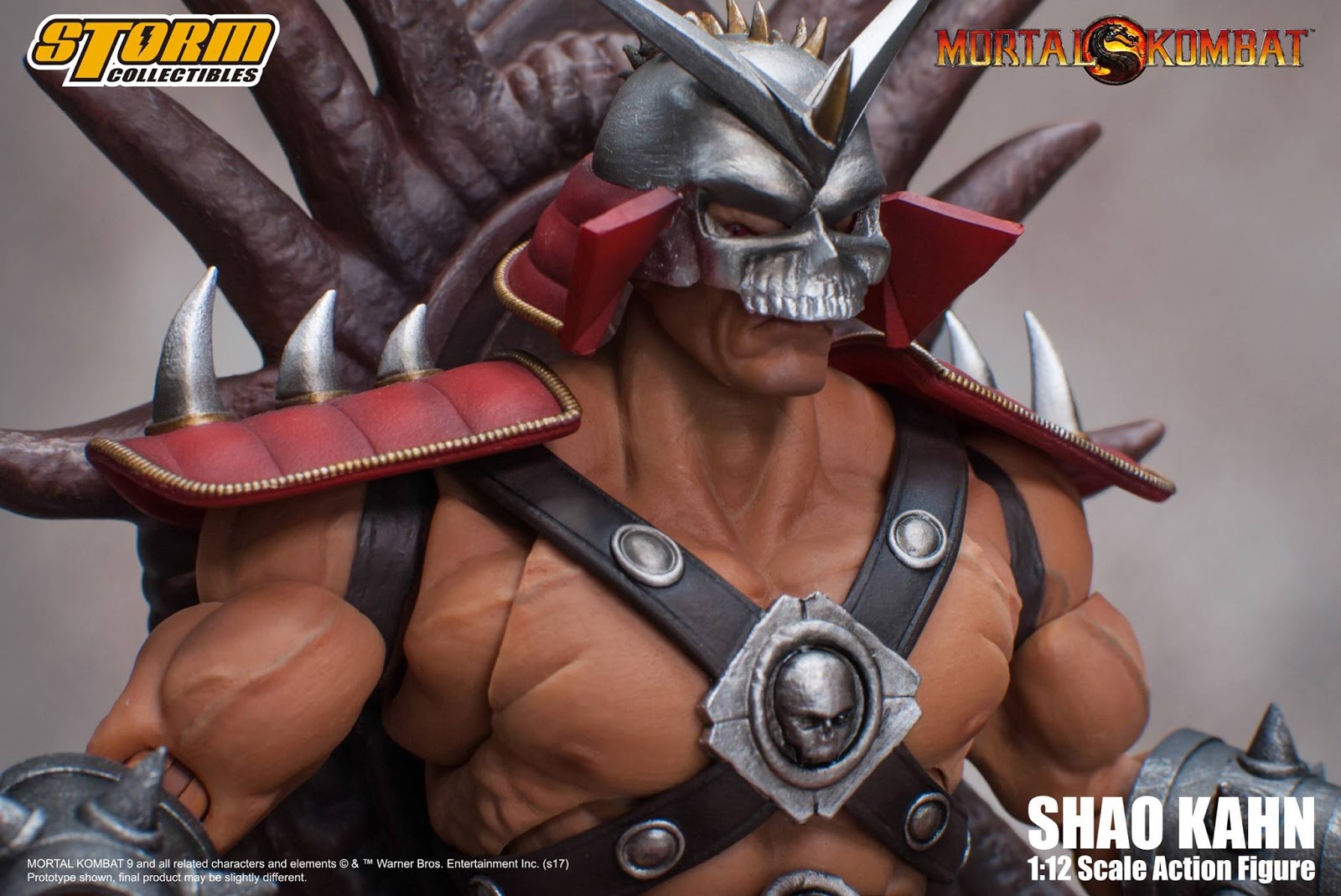 1/12 Storm Collectibles Mortal Kombat Shao Kahn Game Action Figure Movable  Joint Garage Kit Doll