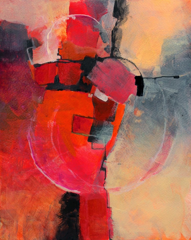 CAROL NELSON FINE ART BLOG "Color Study 3”, textured mixed media