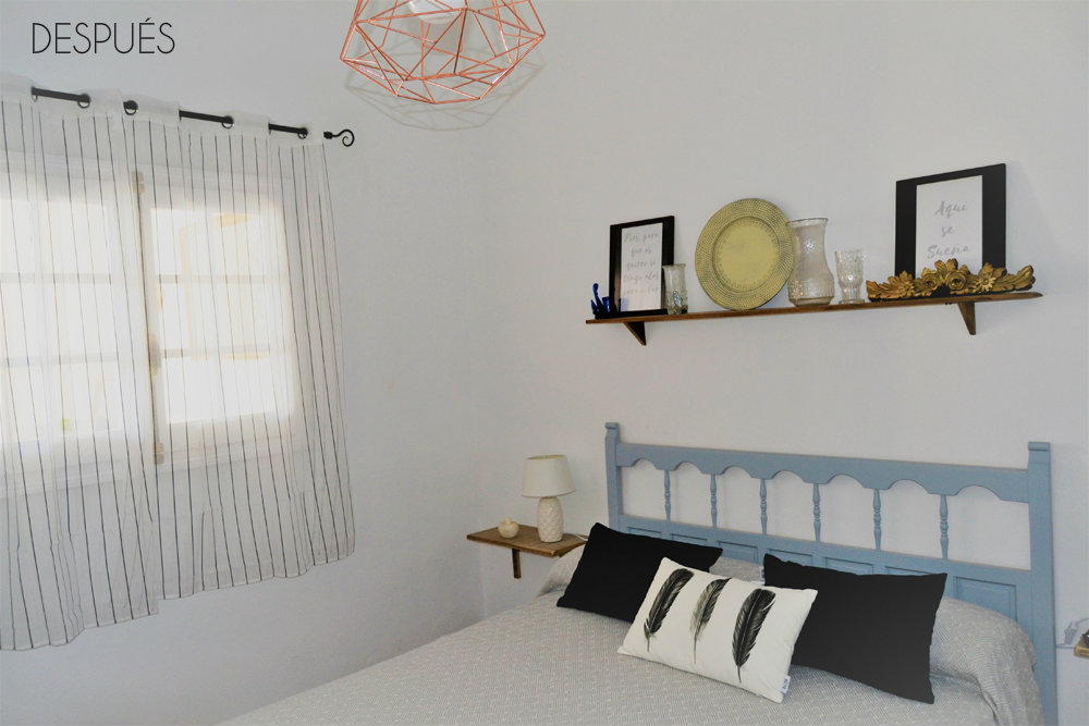 Home Staging, antes y después de un dormitorio pequeño, te cuento paso a paso como decorar y poner bonito un dormitorio de pequeñas dimensiones