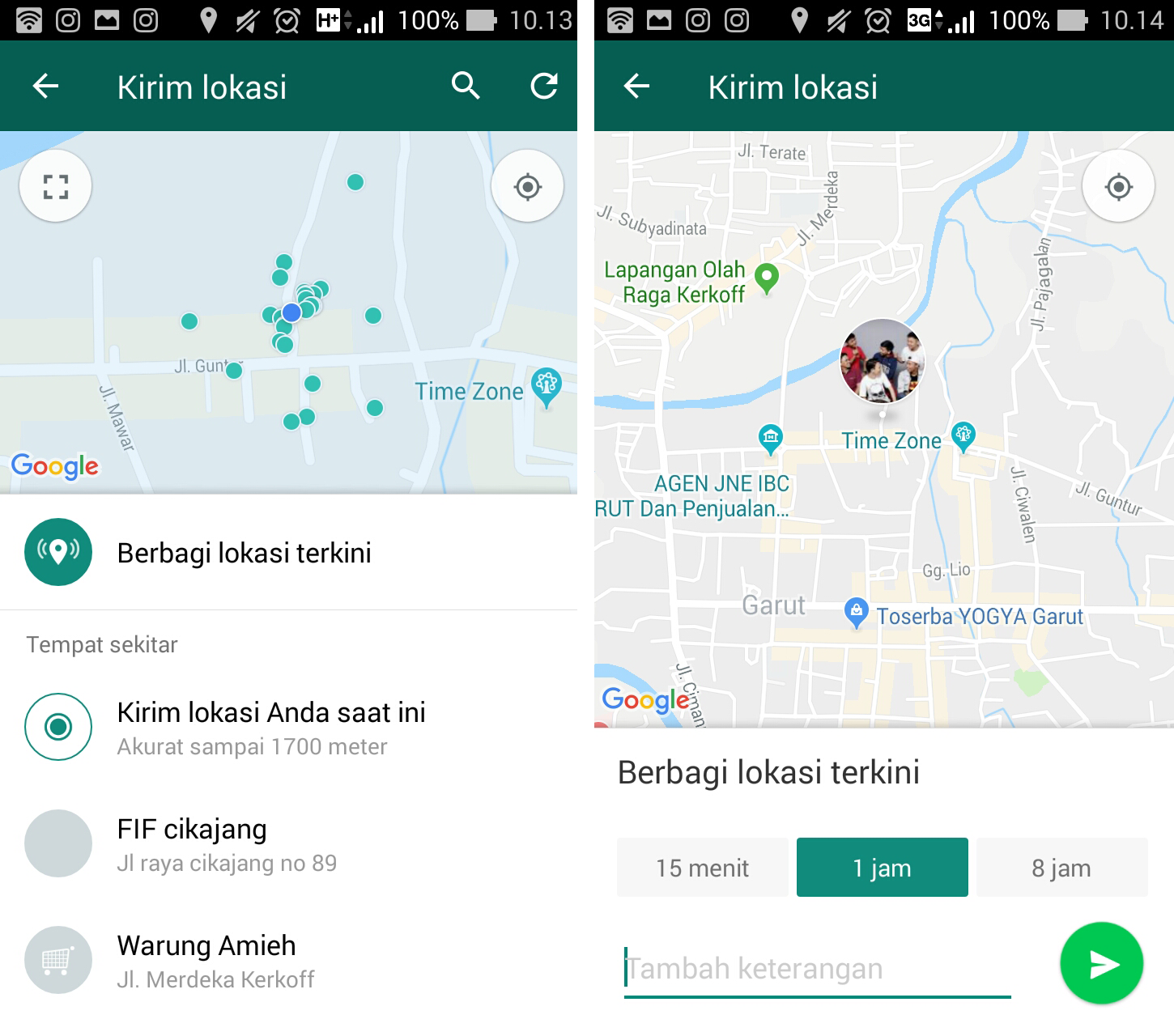 Cara Share Lokasi Ke Teman Di Whatsapp