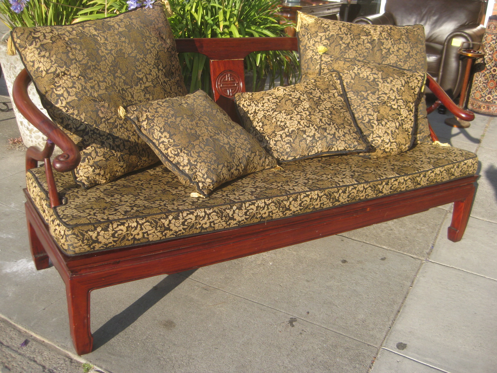 UHURU FURNITURE & COLLECTIBLES: SOLD - Asian Sofa - $275